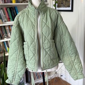 Blank NYC Quilted Light Gray Jacket